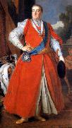 Louis de Silvestre Portrait of King August III in Polish costume oil on canvas